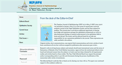 Desktop Screenshot of nepjoph.org.np